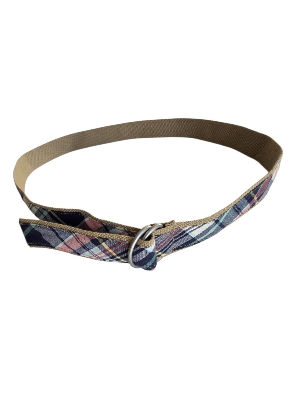 Plaid Canvas Belt